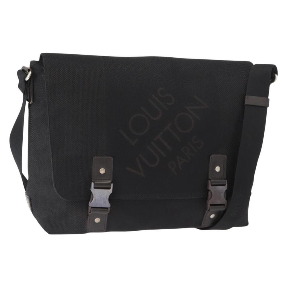 LOUIS VUITTON Damier Geant Roux Shoulder Bag Black M93079 LV Auth 159355